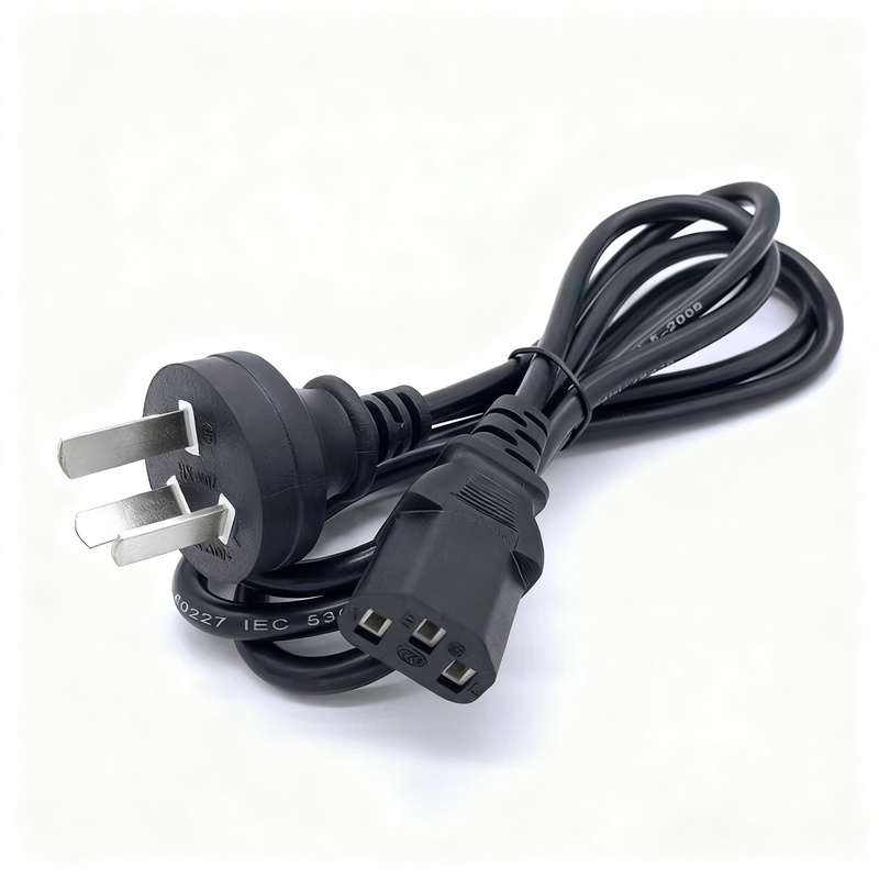 3-pin power cable, PVC sheath, 1.5 m