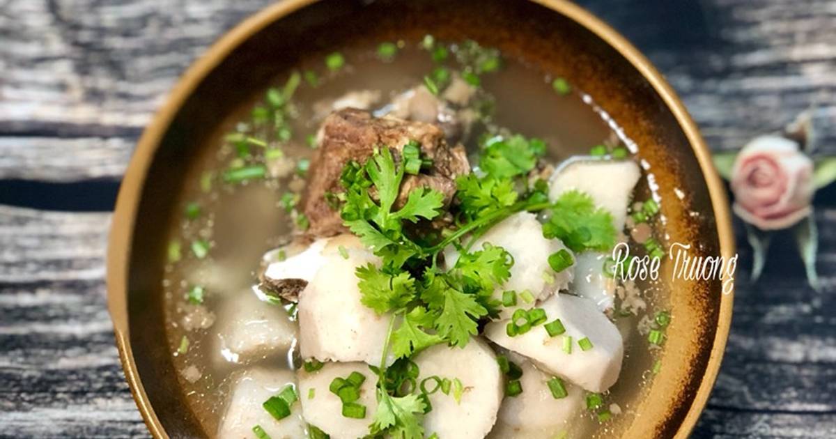 Canh Sườn Bò Hầm Khoai Sọ