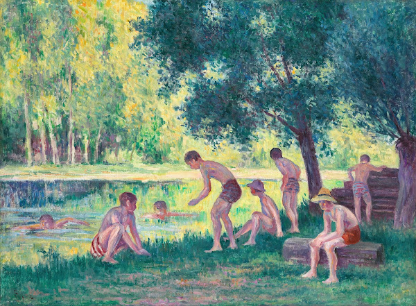 Baignade dans la cure 1908