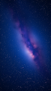 Vibrant Milky Way Galaxy Nebula Deep Blue Starfield