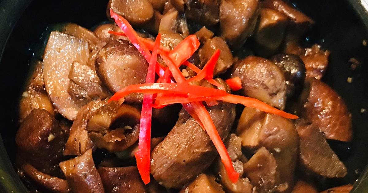 Chân nấm đông cô kho tiêu