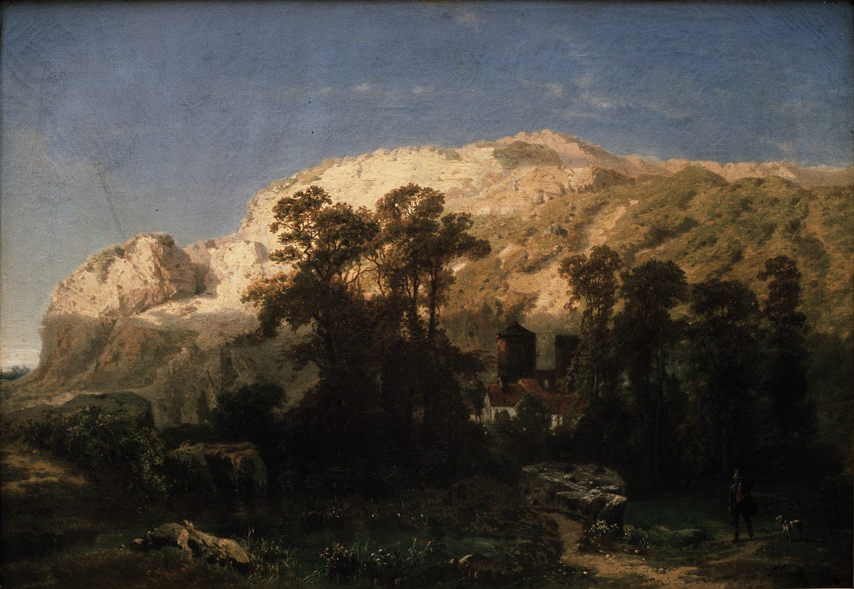 Rocky Landscape in Marche les Dames 1853