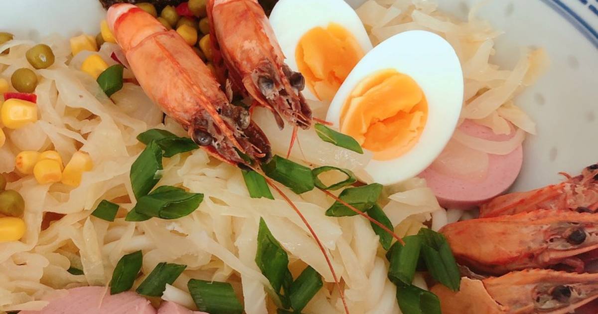 Mỳ udon tôm🍜🍥