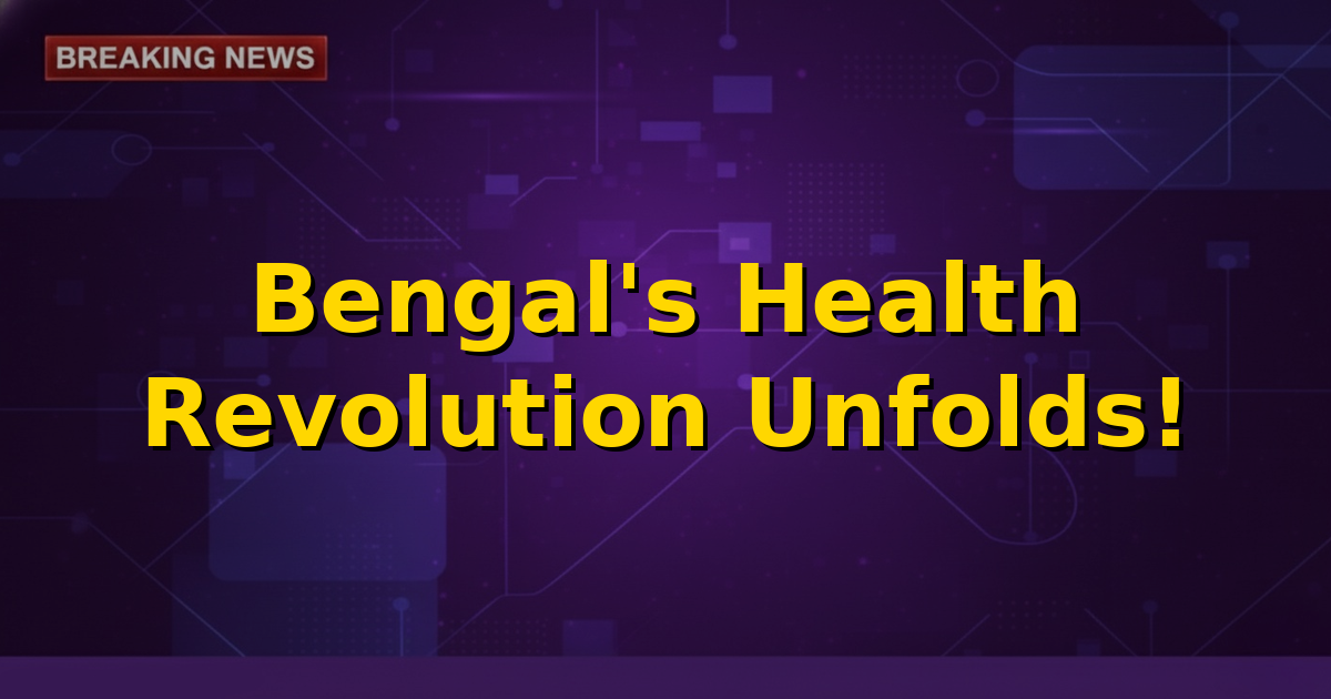 Image depicting the Ayushman Bharat logo alongside West Bengal's state emblem, symbolizing integrated healthcare schemes.