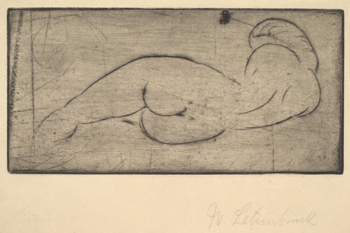 Repose Ruhende vom Rücken 1913