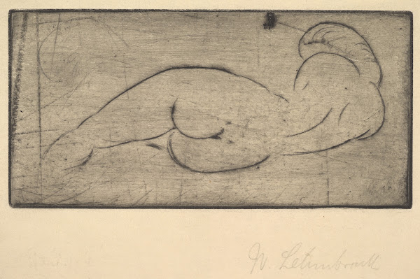 Repose Ruhende vom Rücken 1913