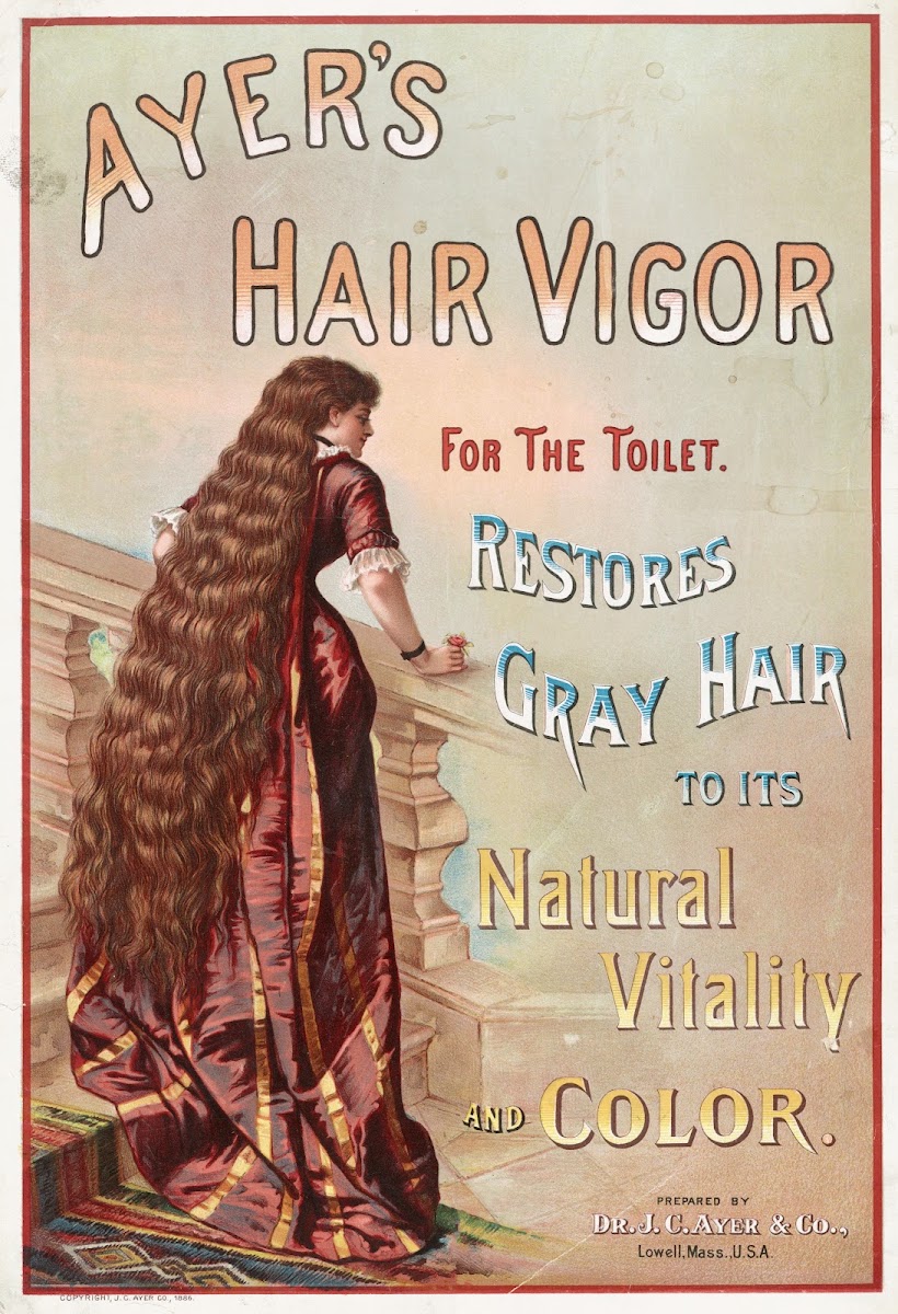 Ayers hair vigor for the toilet Restores gray hair to its natural vitality and c
