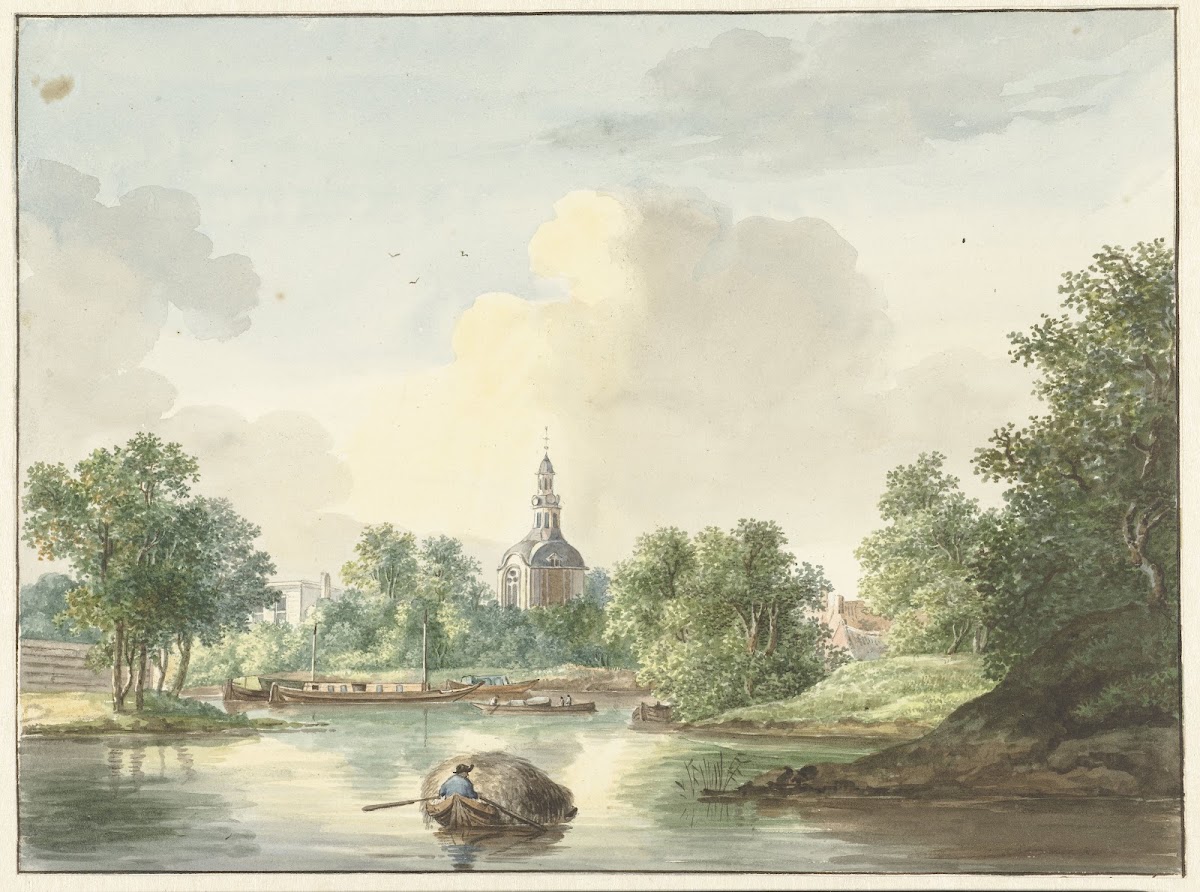 De Hogerwoerdse Poort te Leiden vanaf de Singel gezien 1786   1839