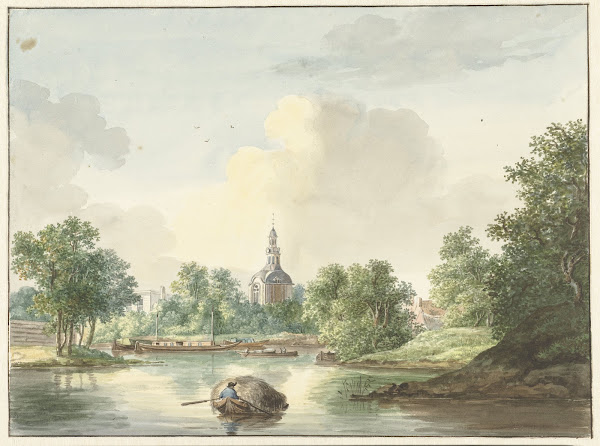 De Hogerwoerdse Poort te Leiden vanaf de Singel gezien 1786   1839
