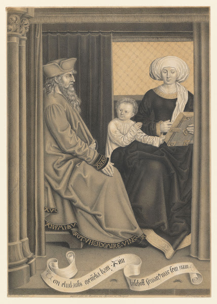 Bishop Servatius with a woman and child 1823