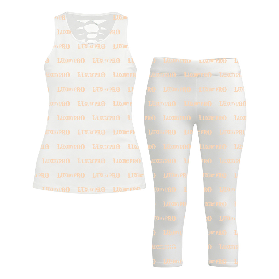 AOP Knot Vest & Yoga Pants Set