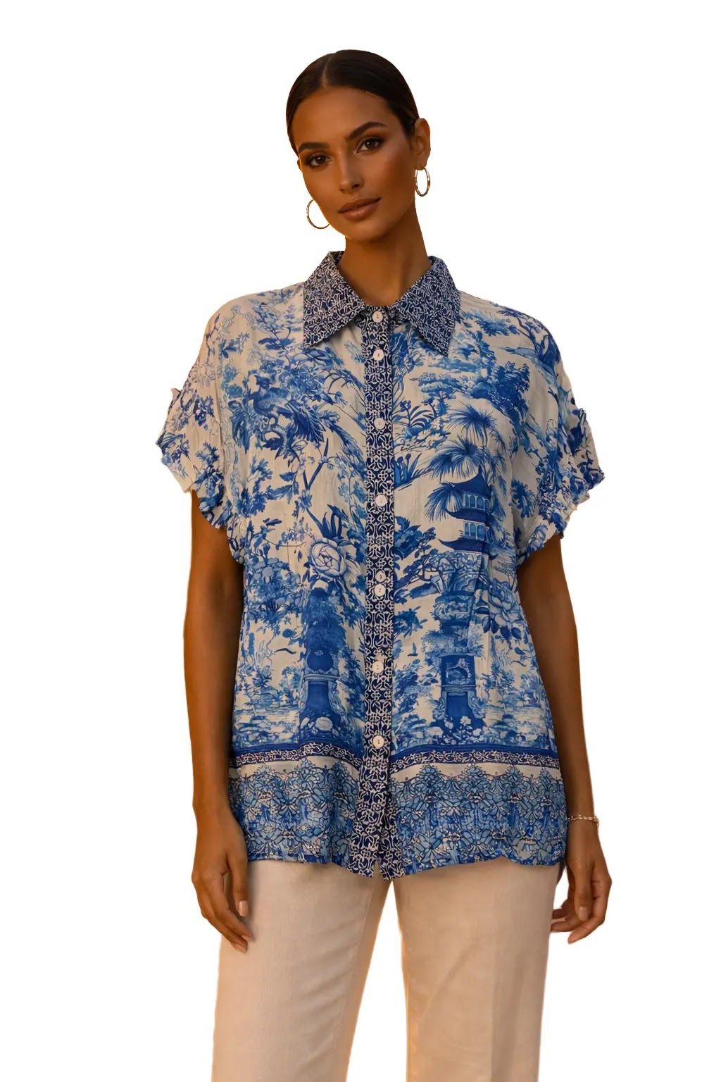 Indigo Blue Shirt