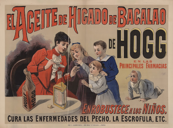 El Aceite de Higado de Bacalao de Hogg en las principales farmacias 1892