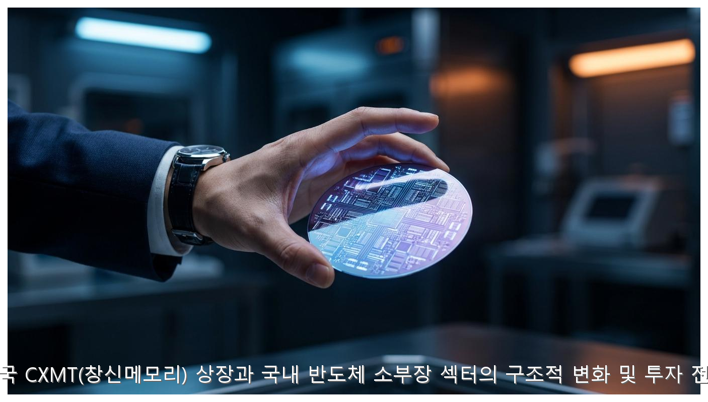 중국 CXMT(창신메모리) 상장과 국내 반도체 소부장 섹터의 구조적 변화 및 투자 전략 핵심 안내 및 분석 인포그래픽 (2)