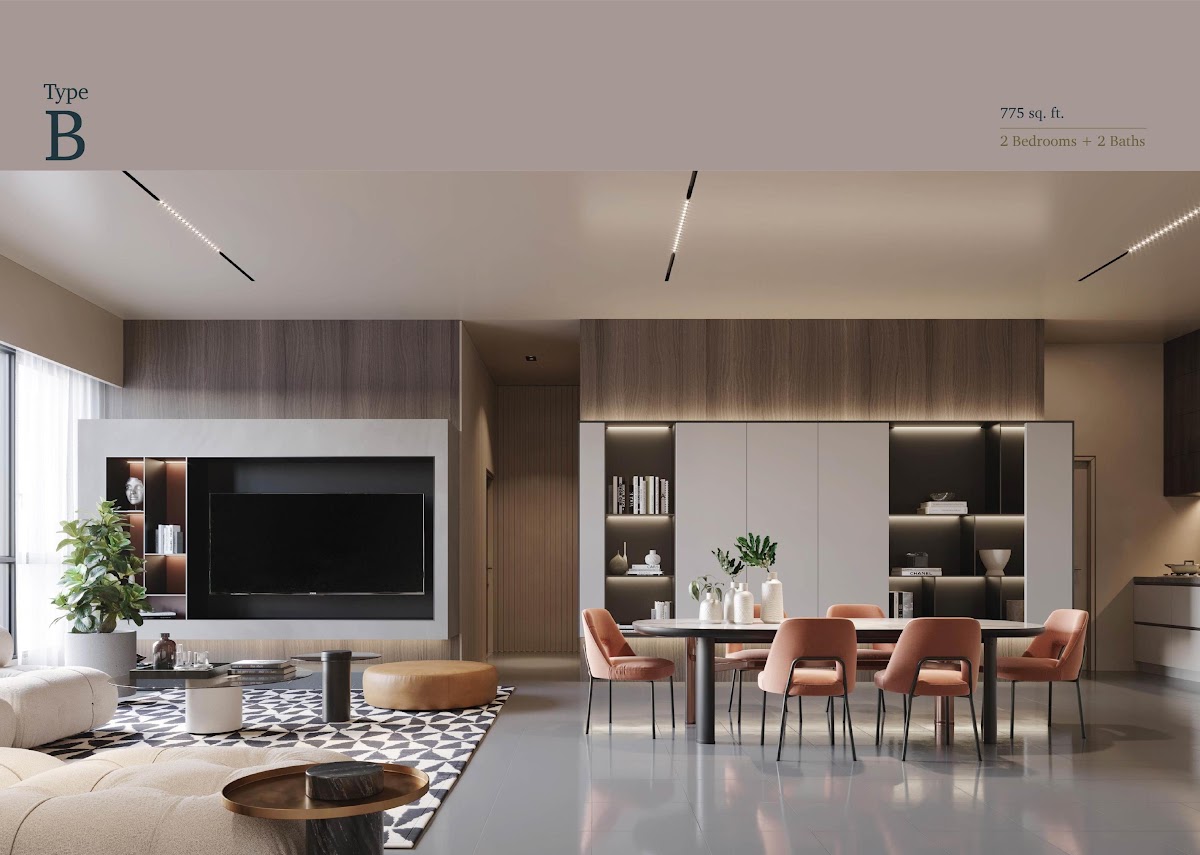THE ATERA — living dining area