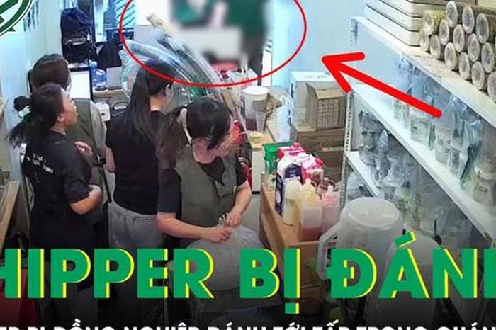 Shipper bị đồng nghiệp đánh tới tấp vào mặt trong quán trà sữa ở TPHCM - Báo Sức Khỏe &amp; Đời Sống