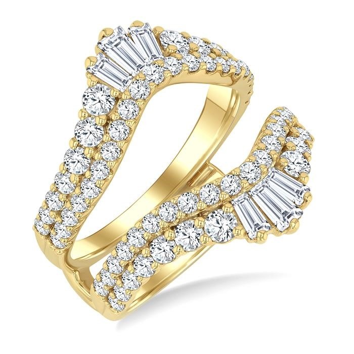 Baguette Diamond Insert Ring 293L0DHFHYG-2.0