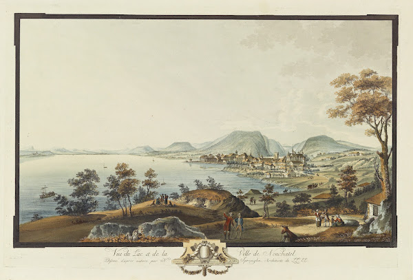 Vue du Lac et de la Ville de Neuchatel