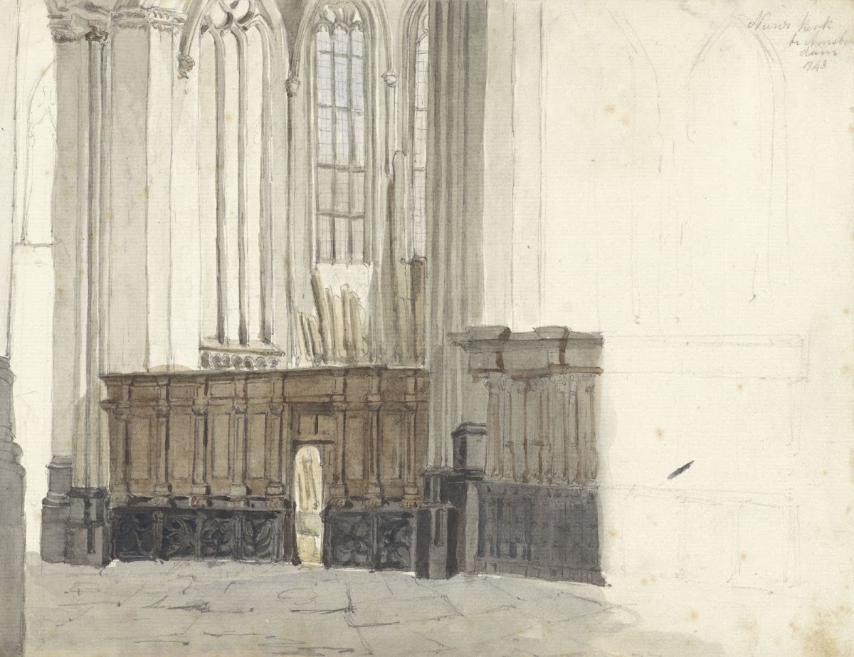 Drapenierskapel in de Nieuwe Kerk te Amsterdam 1843
