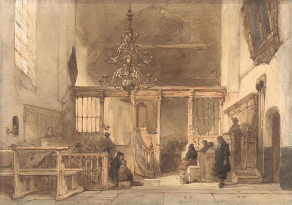 Interieur van een kerk te Utrecht 1827   1891
