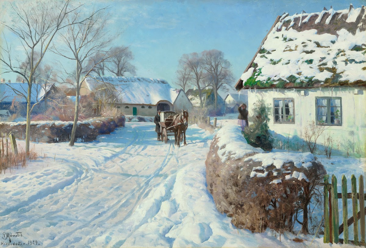 A village in the snow 1929