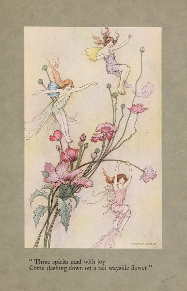 Three spirits mad with joy come dashing down on a tall wayside flower 1920