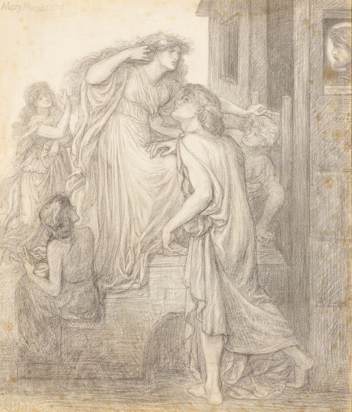 Mary Magdalene at the Door of Simon the Pharisee  Compositional Study