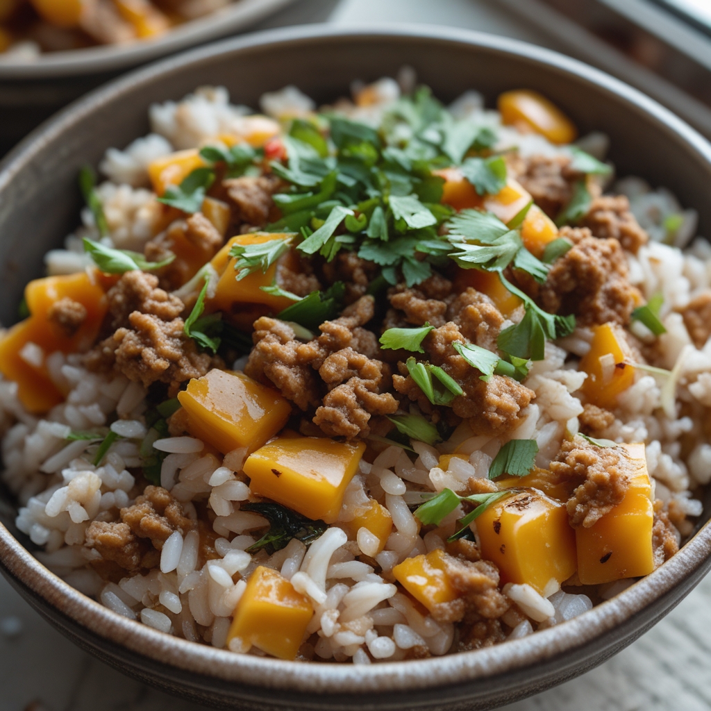 Easy Bang Bang Ground Turkey Rice Bowls Recipe for Quick Healthy Dinners
