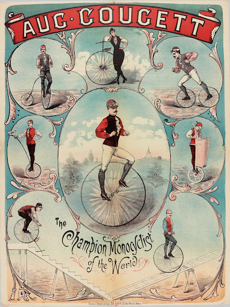 Aug Gougett The Champion Monocyclist Of The World 1888