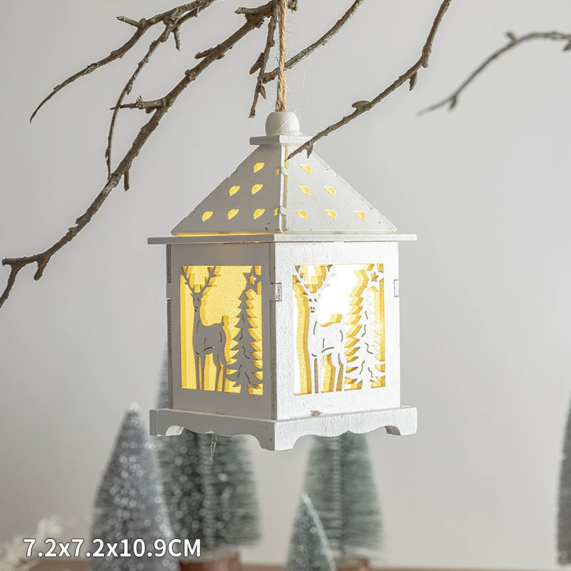 Christmas Wooden Decoration Set with Lighting