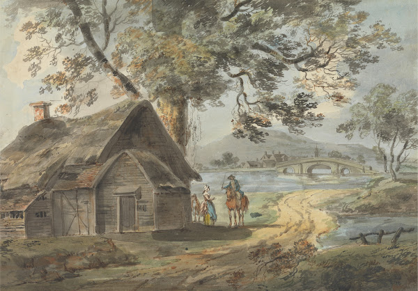 Man on Horseback and Other Figures