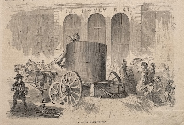 A Boston Watering Cart 1857