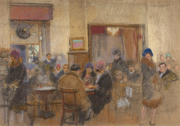 In a cafe  Ziemiańska 1926