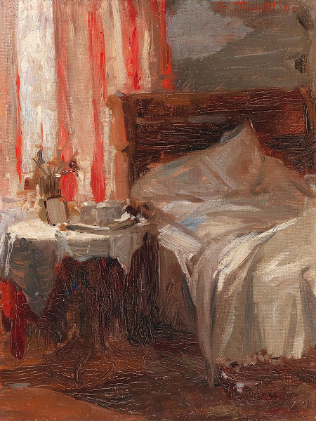 A bedroom interior 1895