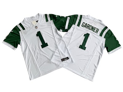 Men's New York Jets 1# Ahmad Sauce Nike White Classic Alternate Vapor F.U.S.E. Limited Jersey.jpeg