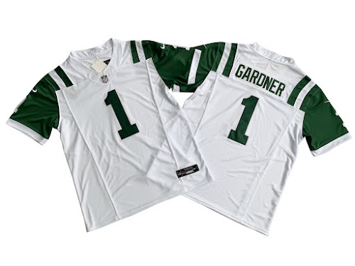 Men's New York Jets 1# Ahmad Sauce Nike White Classic Alternate Vapor F.U.S.E. Limited Jersey.jpeg