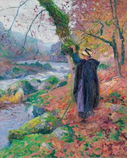 Paysanne Au Bord De La Riviere