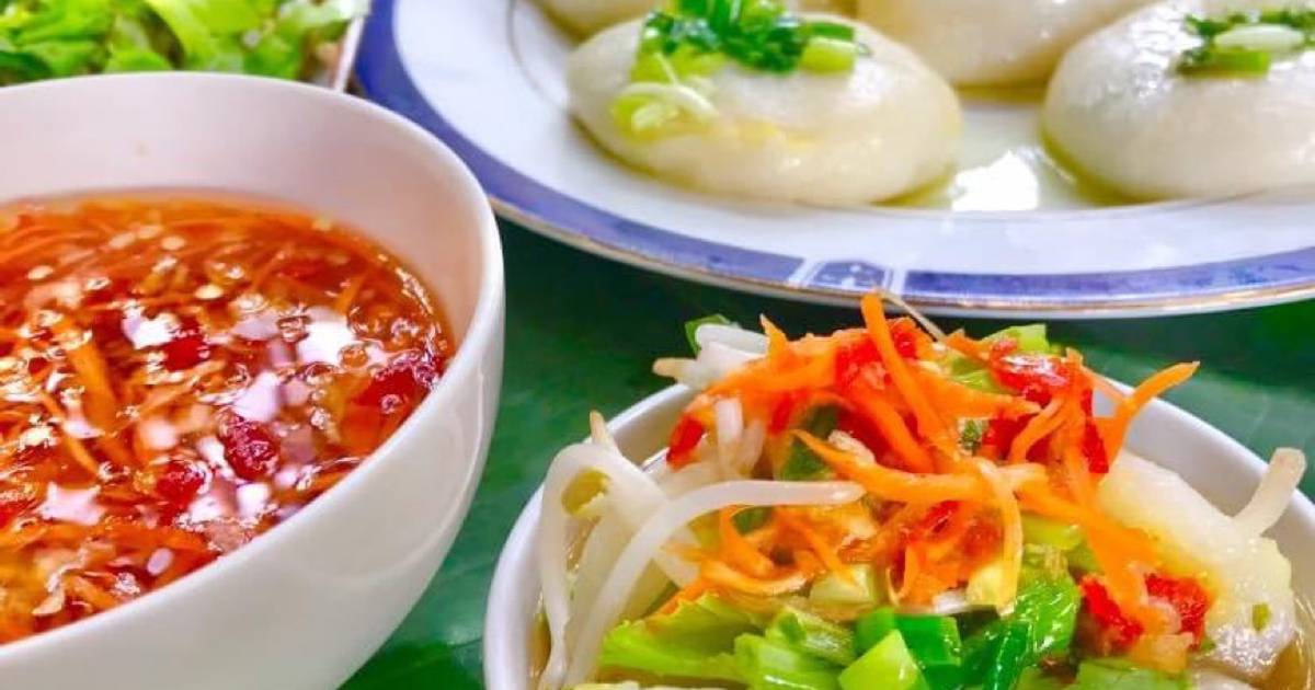 Bánh ít trần nhân đậu xanh làm từ cơm nguội