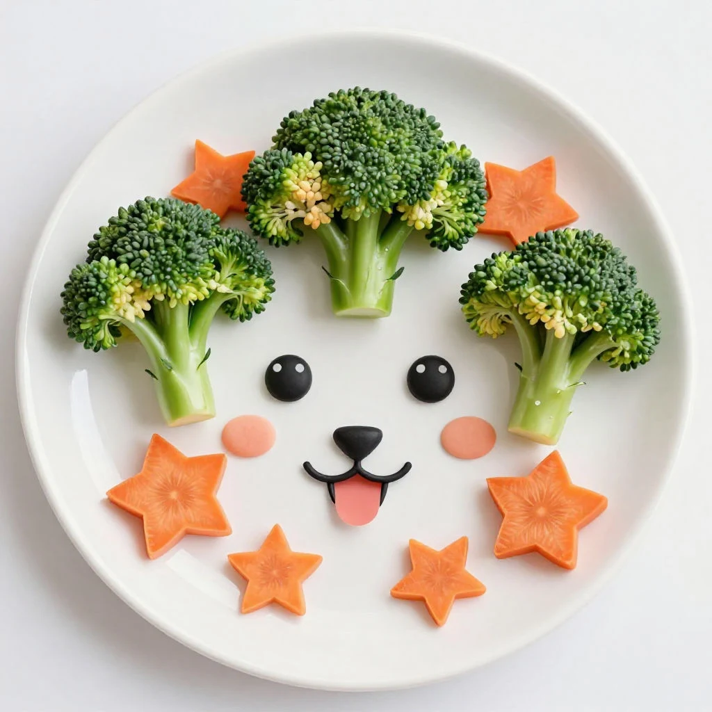 동물이나 캐릭터 모양으로 재미있게 꾸민 어린이 채소 반찬