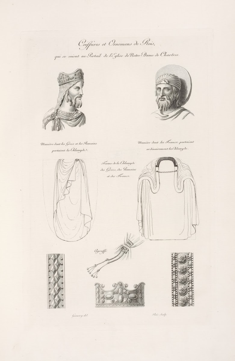 Coiffures et ornemens de rois qui se soient au portail de léglise de Notre Dame
