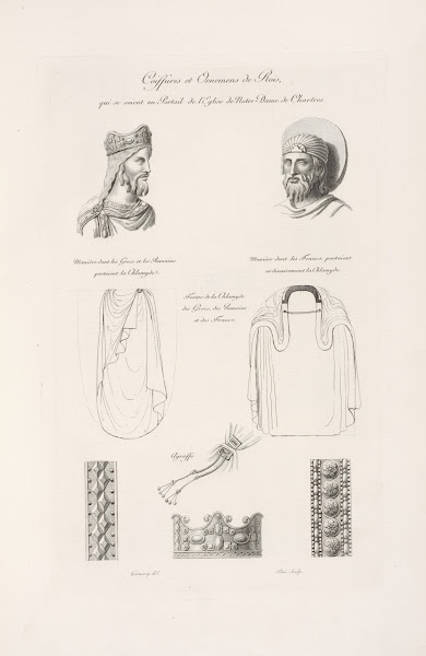 Coiffures et ornemens de rois qui se soient au portail de léglise de Notre Dame