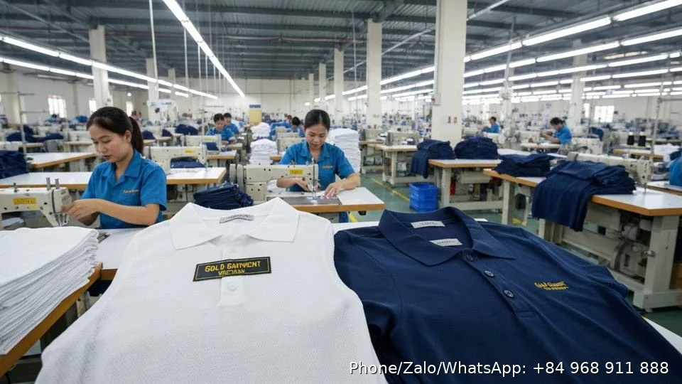 employee polo shirts - Gold Garment Vietnam