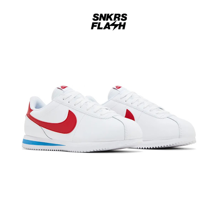 NIKE CORTEZ FORREST GUM WHITE VARSITY RED - Size 36