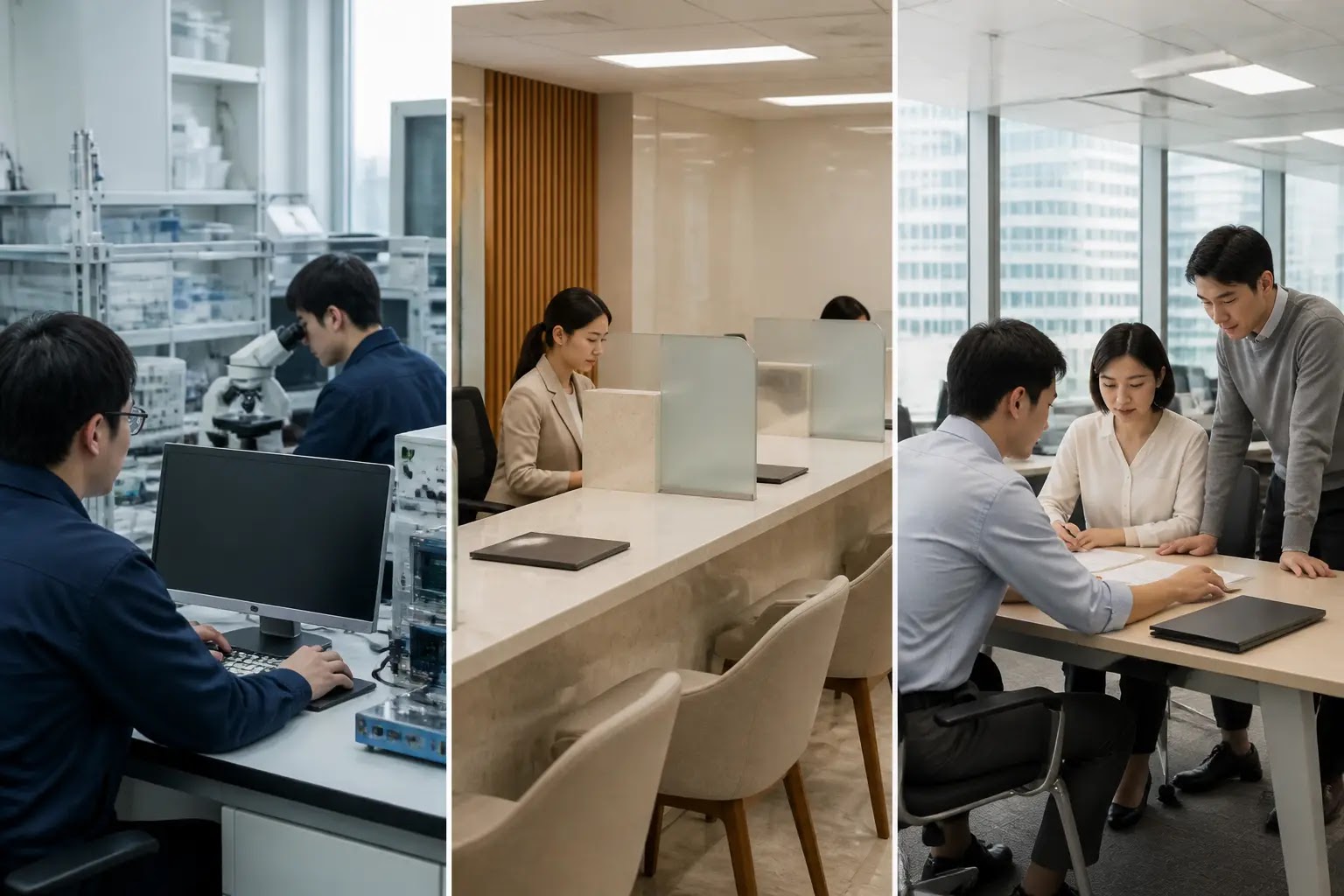 AI-generated Business Daily Brief multi-story editorial montage