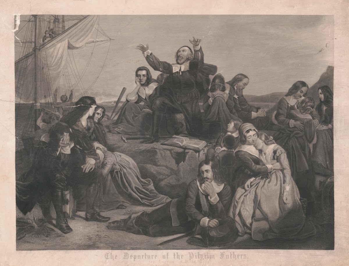 The Departure Of The Pilgrim Fathers For America AD 1620 1870