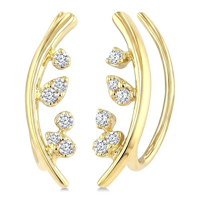 Diamond Fashion Ear Climbers 672A8DHTGERYG