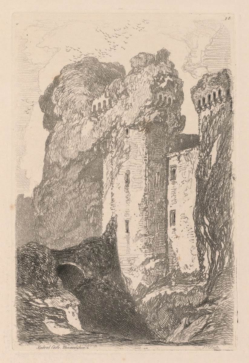 Ragland Castle Monmouthshire 1838