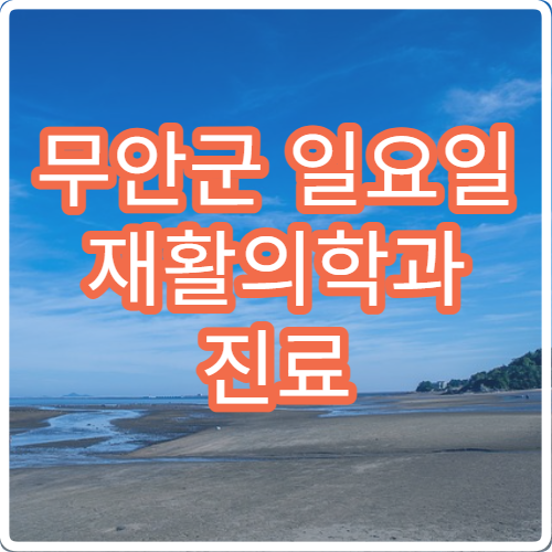 무안군 일요일 재활의학과 진료 병원 – 물리치료, 교통사고 후 재활 치료 안내