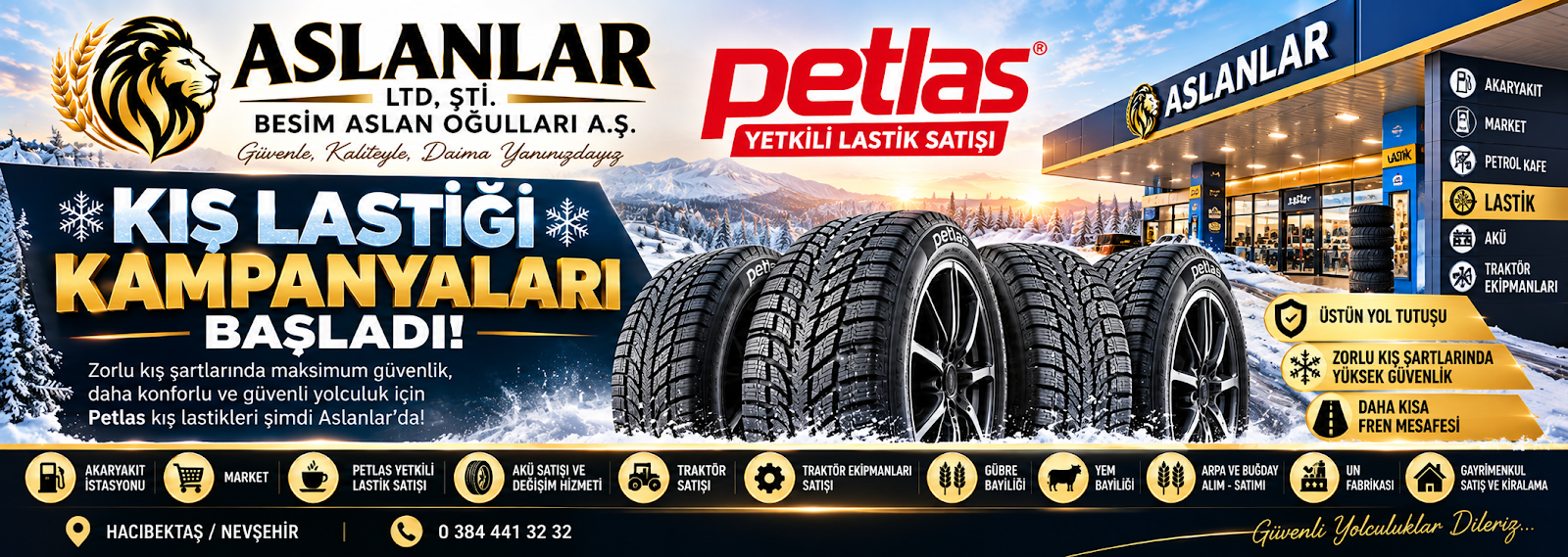 Petlas Kış Lastiği Kampanyaları Afişi