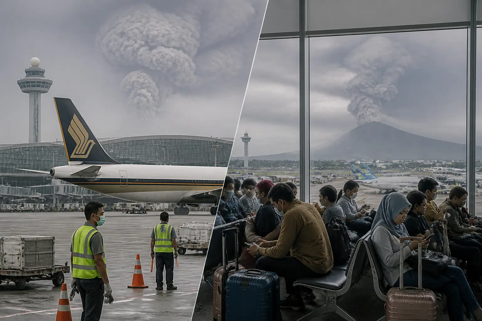 Editorial image for Travel disruptions at Changi and Jakarta airports due to volcanic ash